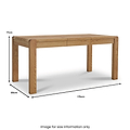 Harvey Oak Compact Extending Dining Table by Roseland Furniture