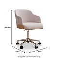 Hedda Height Adjustable Swivel Office Chair dimensions