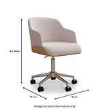 Hedda Height Adjustable Swivel Office Chair dimensions