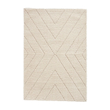 Cream Somerville Chevron Shaggy Berber Rug from Roseland Furniture