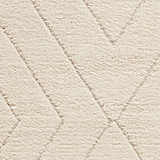Cream Somerville Chevron Shaggy Berber Rug from Roseland Furniture