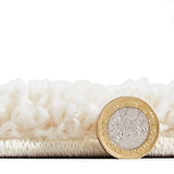 Cream Somerville Chevron Shaggy Berber Rug from Roseland Furniture