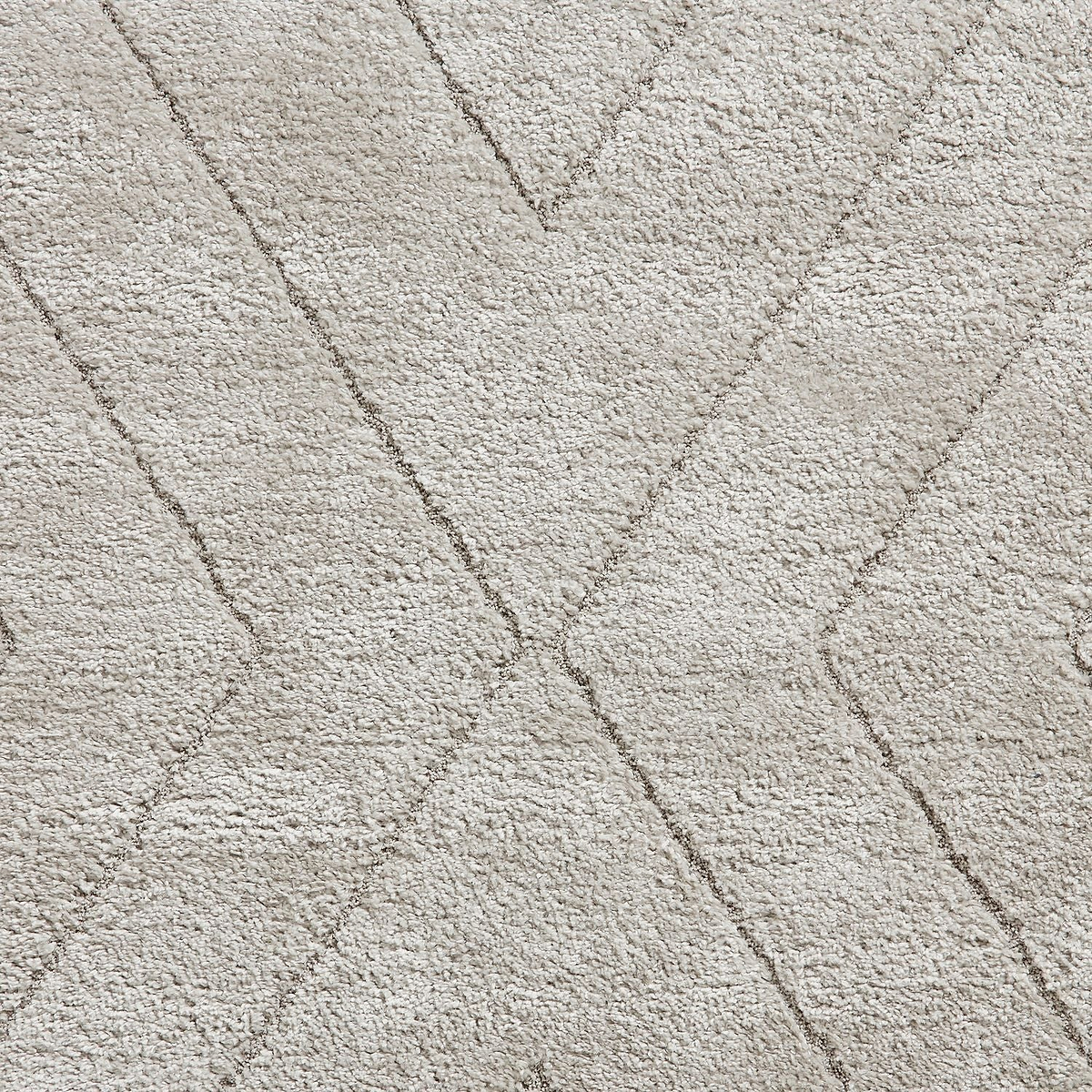 Silver Somerville Chevron Shaggy Berber Rug from Roseland Furniture