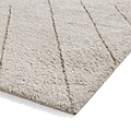 Silver Somerville Chevron Shaggy Berber Rug from Roseland Furniture