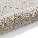 Silver Somerville Chevron Shaggy Berber Rug from Roseland Furniture