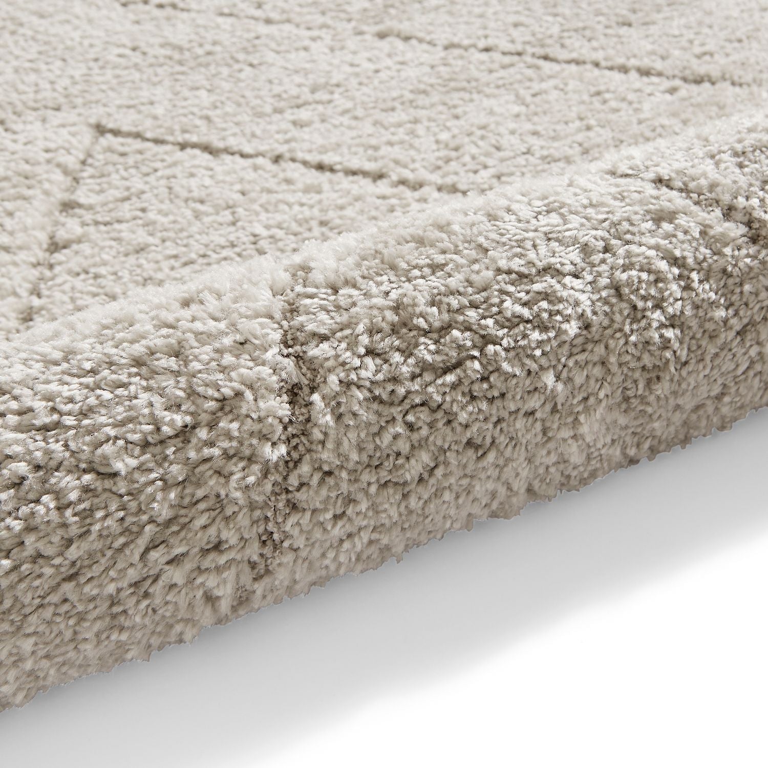 Silver Somerville Chevron Shaggy Berber Rug from Roseland Furniture