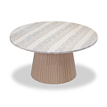 Jupiter 6 Seater Round Conical Dining Set with Eden Dawn Dining Chairs