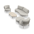 Koko 5 Seater Lounging Set with Coffee Table Footstool from Roseland Furniture
