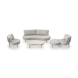 Koko 5 Seater Lounging Set with Coffee Table Footstool from Roseland Furniture