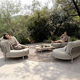 Koko 5 Seater Lounging Set with Coffee Table Footstool from Roseland Furniture