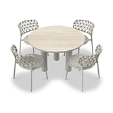 Koko 4 Seater Lounging Set with Coffee Table Footstool from Roseland Furniture