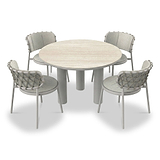 Koko 4 Seater Lounging Set with Coffee Table Footstool from Roseland Furniture