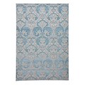 Blue Laurence Llewelyn-Bowen Ornate Metallic Rug from Roseland Furniture