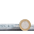 Blue Laurence Llewelyn-Bowen Ornate Metallic Rug from Roseland Furniture
