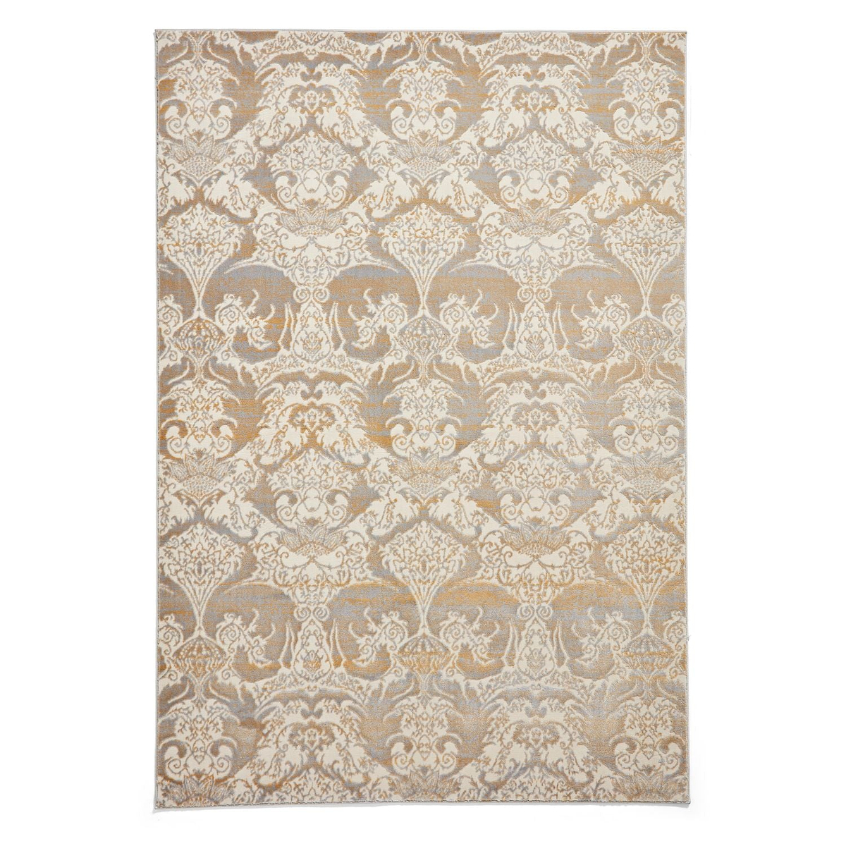Gold Laurence Llewelyn-Bowen Ornate Metallic Rug from Roseland Furniture