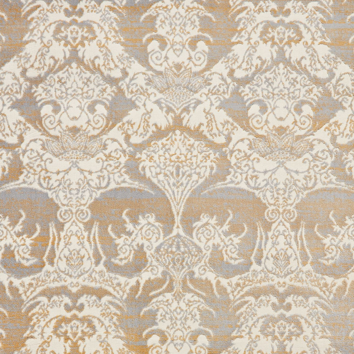Gold Laurence Llewelyn-Bowen Ornate Metallic Rug from Roseland Furniture