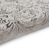 Silver Laurence Llewelyn-Bowen Ornate Metallic Rug from Roseland Furniture