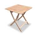 FSC 1 London 70cm Square Folding Bistro Set w 2 Folding Armchairs from Roseland Furniture