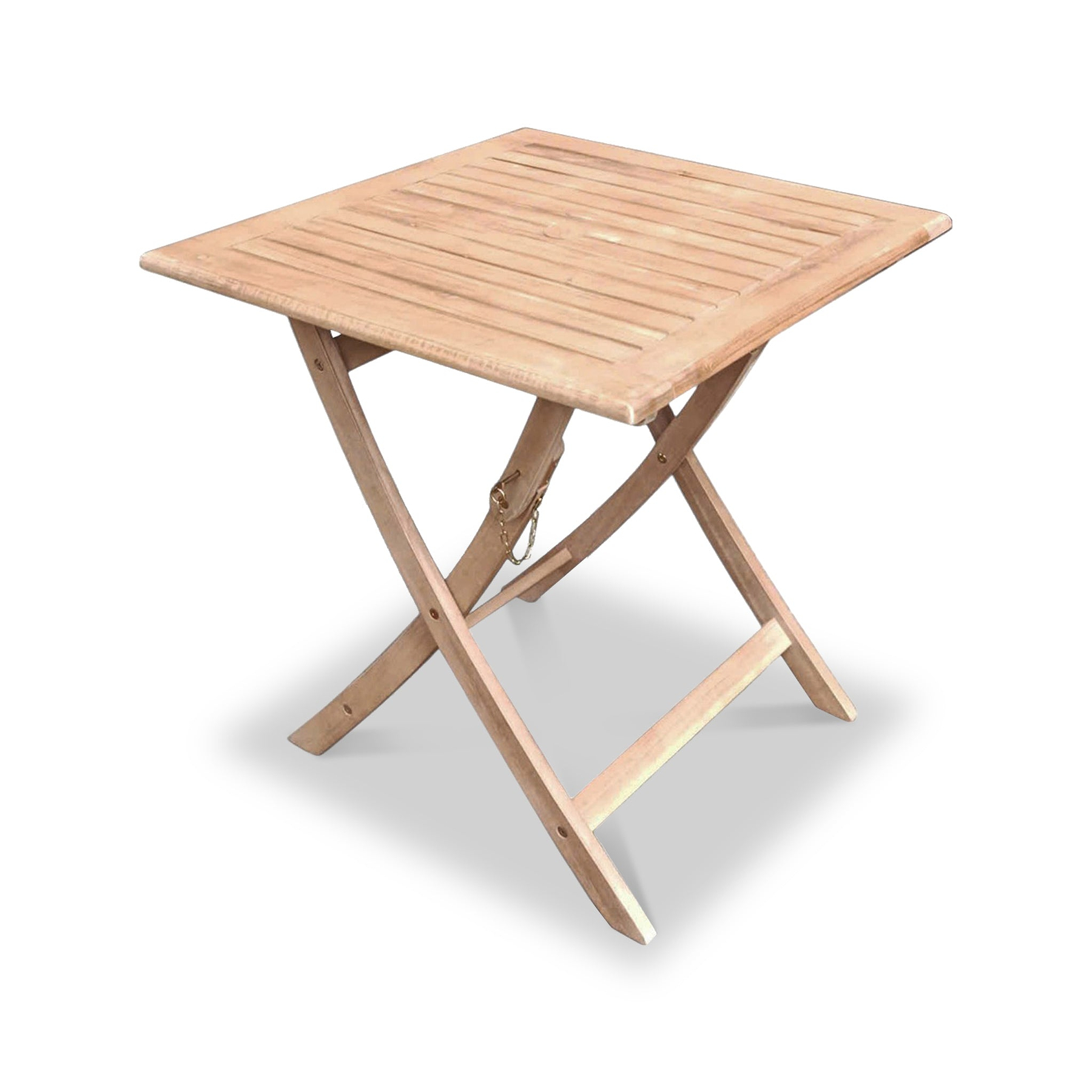 FSC 1 London 70cm Square Folding Bistro Set w 2 Folding Armchairs from Roseland Furniture