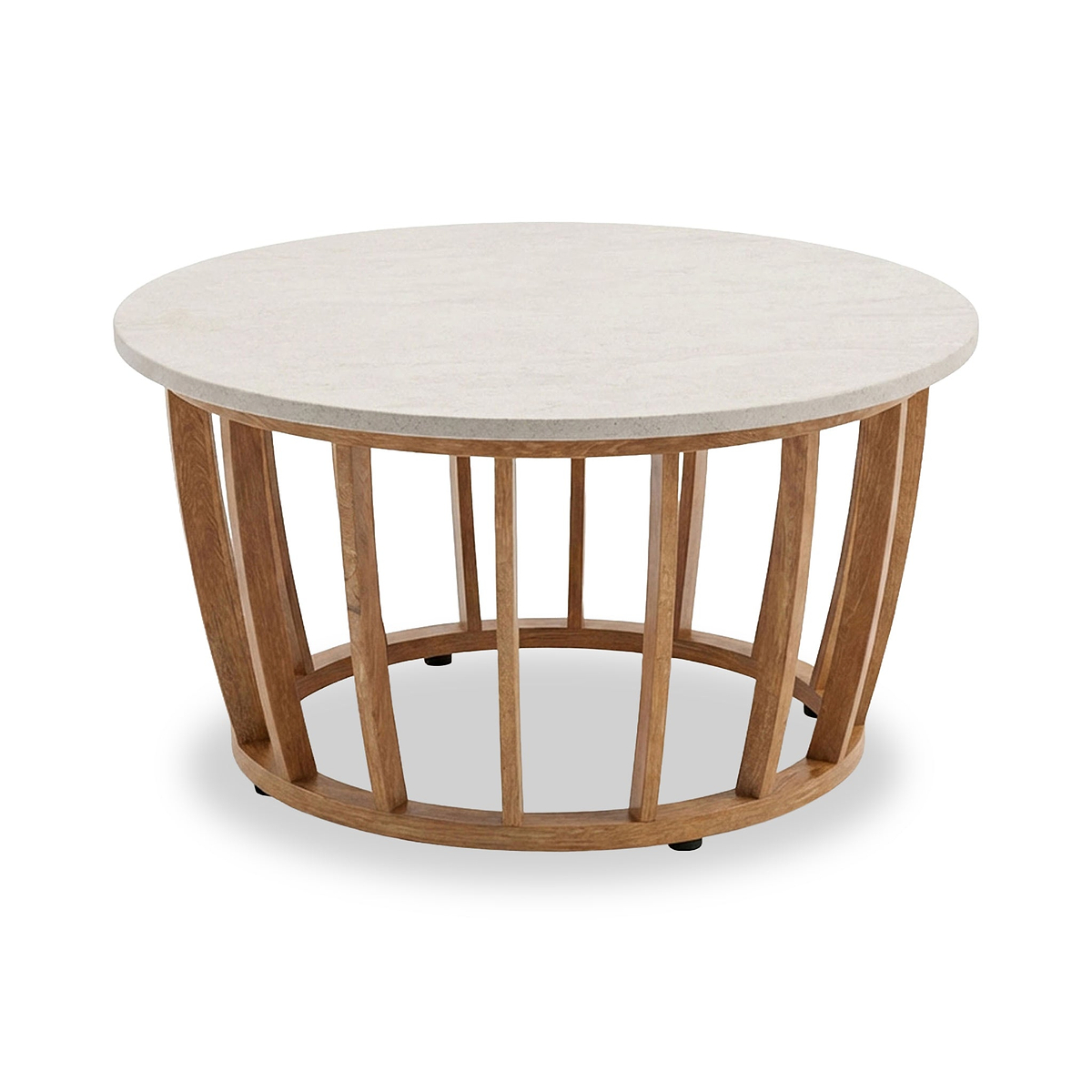 Lucca 5 Seater Lounging Set with Coffee Table Teak Effect from Roseland Furniture