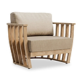 Lucca 5 Seater Lounging Set with Coffee Table Acacia from Roseland Furniture