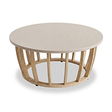 Lucca 5 Seater Lounging Set with Coffee Table Acacia from Roseland Furniture
