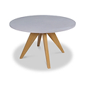 FSC 1 Luna 120cm Round table w 4 Sol Dining Chairs from Roseland Furniture