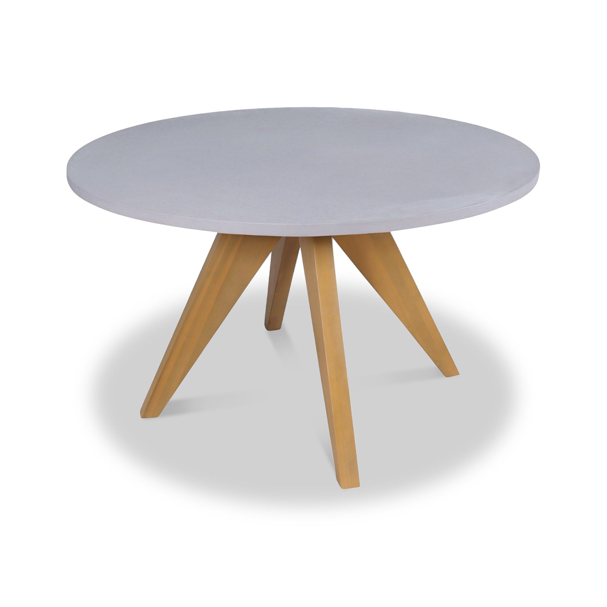 FSC 1 Luna 150cm Round table w 6 Sol Dining Chairs from Roseland Furniture