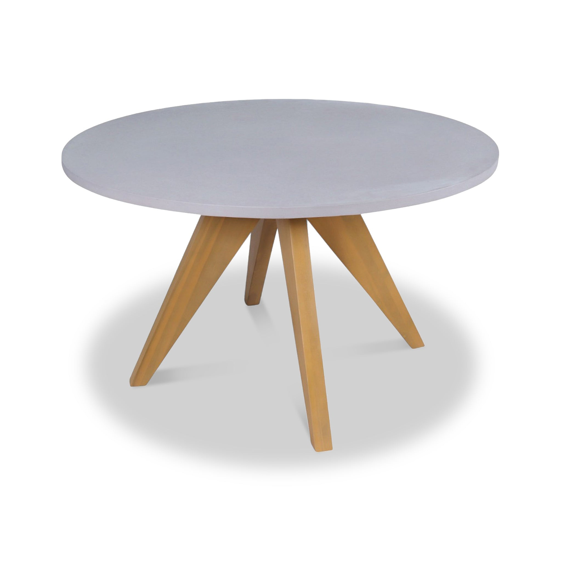 FSC 1 Luna 150cm Round table w 6 Sol Dining Chairs from Roseland Furniture