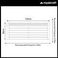 FSC 1 Lytham 3 Seater Bench from Roseland Furniture