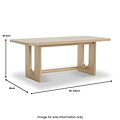 Whitstone Oak Large Extending Dining Table from Roseland Furniture