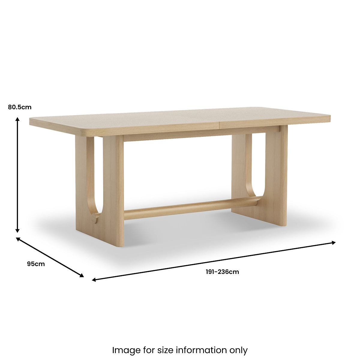 Whitstone Oak Large Extending Dining Table from Roseland Furniture