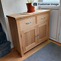 London Oak Small Sideboard from Roseland Furniture