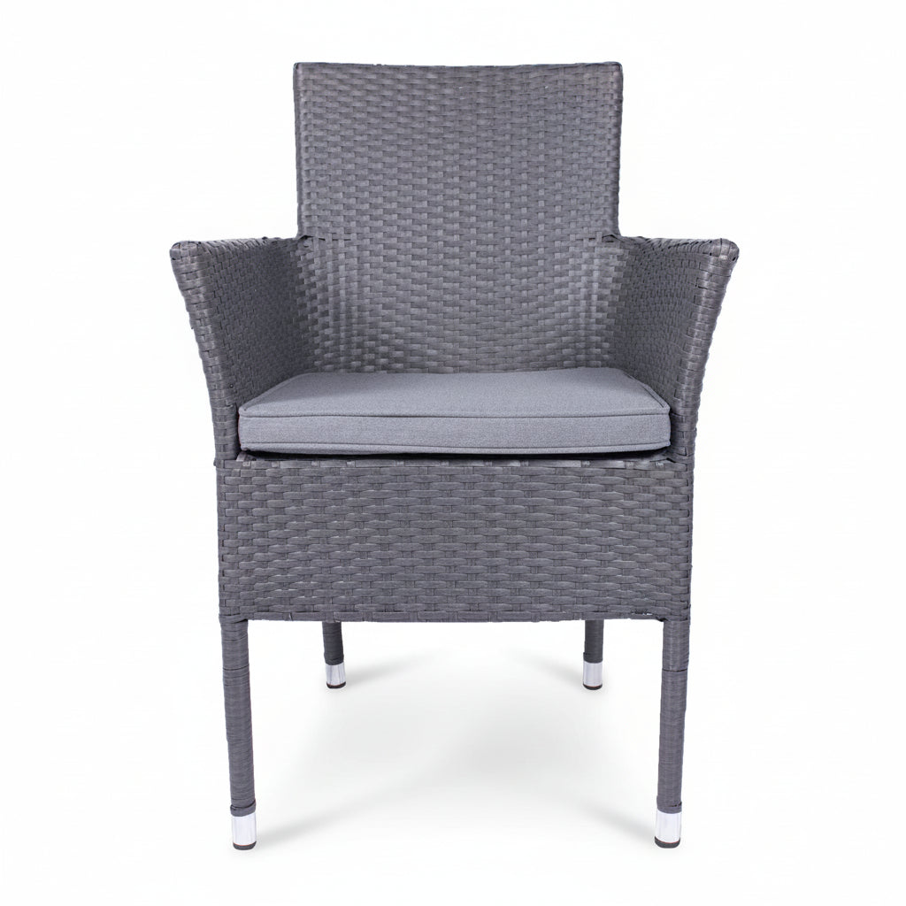 Malaga 2 Seat Deluxe Stacking Rattan Bistro Set from Roseland Furniture