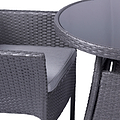 Malaga 2 Seat Deluxe Stacking Rattan Bistro Set from Roseland Furniture
