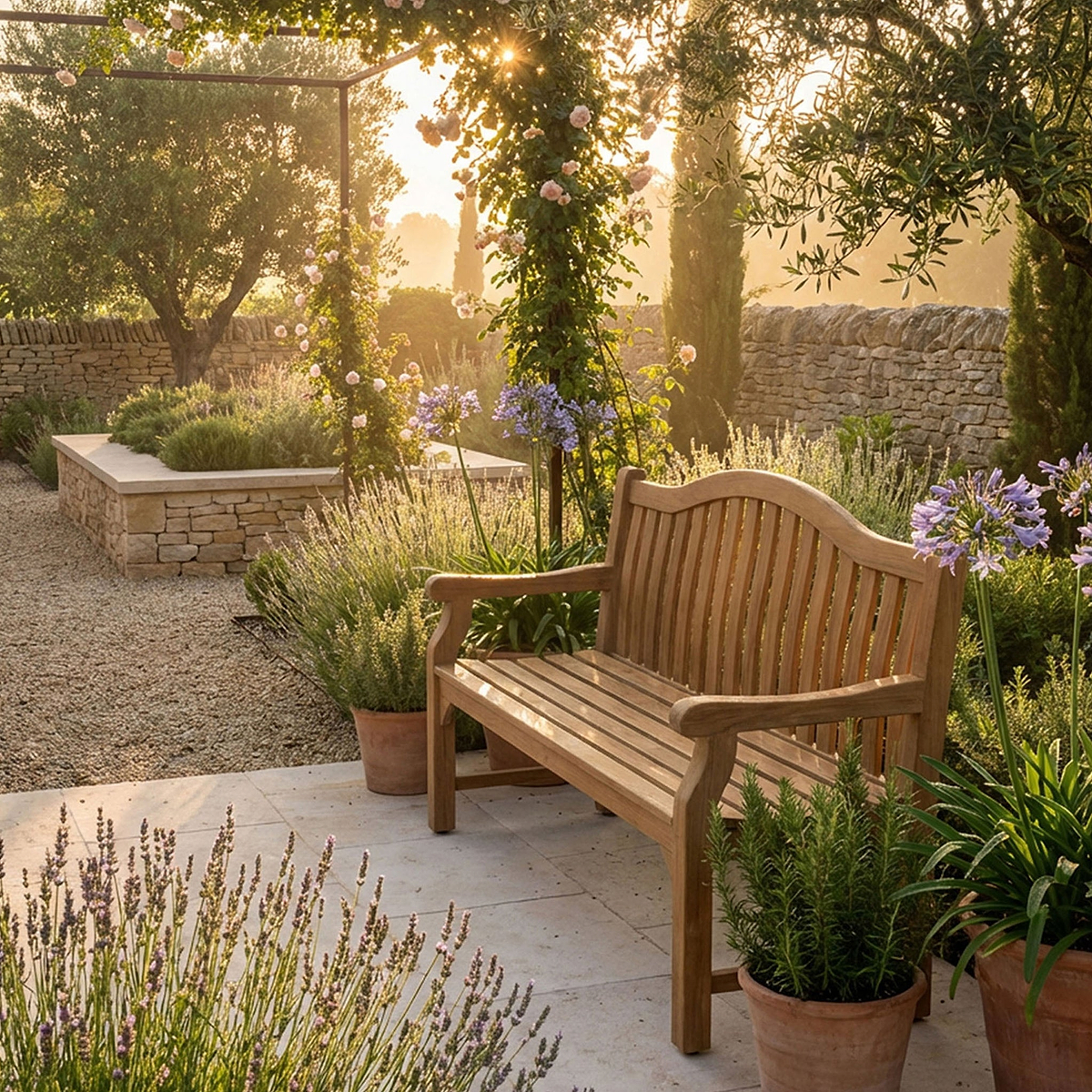 Maria 180cm 4 Seater Garden Bench from Roseland Furniture