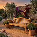 Maria 180cm 4 Seater Garden Bench from Roseland Furniture