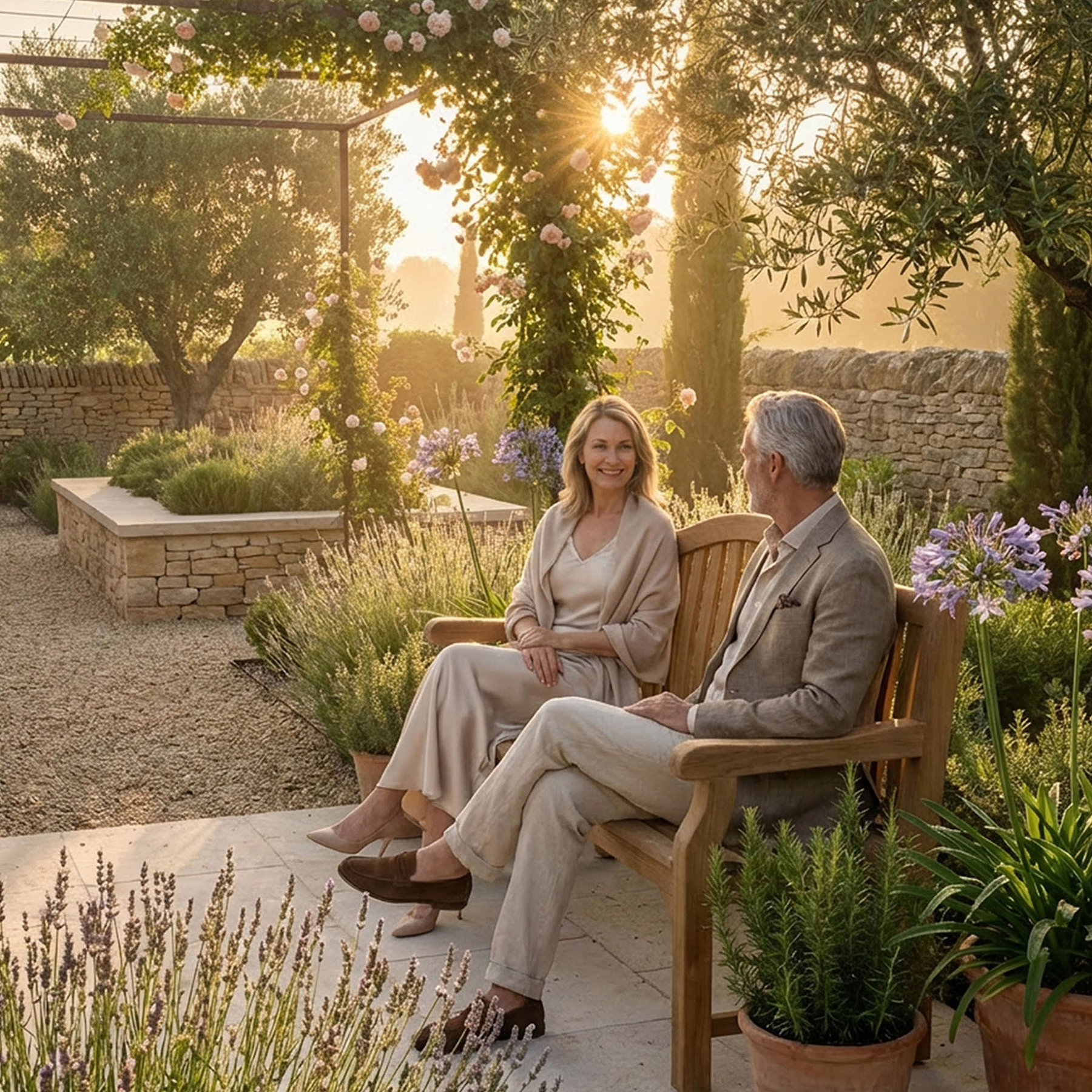Maria 180cm 4 Seater Garden Bench from Roseland Furniture