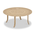 Maris 6 Seater Round Dining Table with Lazy Susan from Roseland Furniture