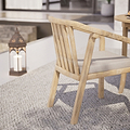 Maris 2 Seater Round Bistro Set with Riven Chairs from Roseland Furniture