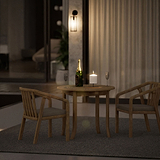 Maris 2 Seater Round Bistro Set with Riven Chairs from Roseland Furniture