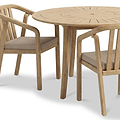 Maris 4 Seater Round Bistro Set with Raven Chairs from Roseland Furniture