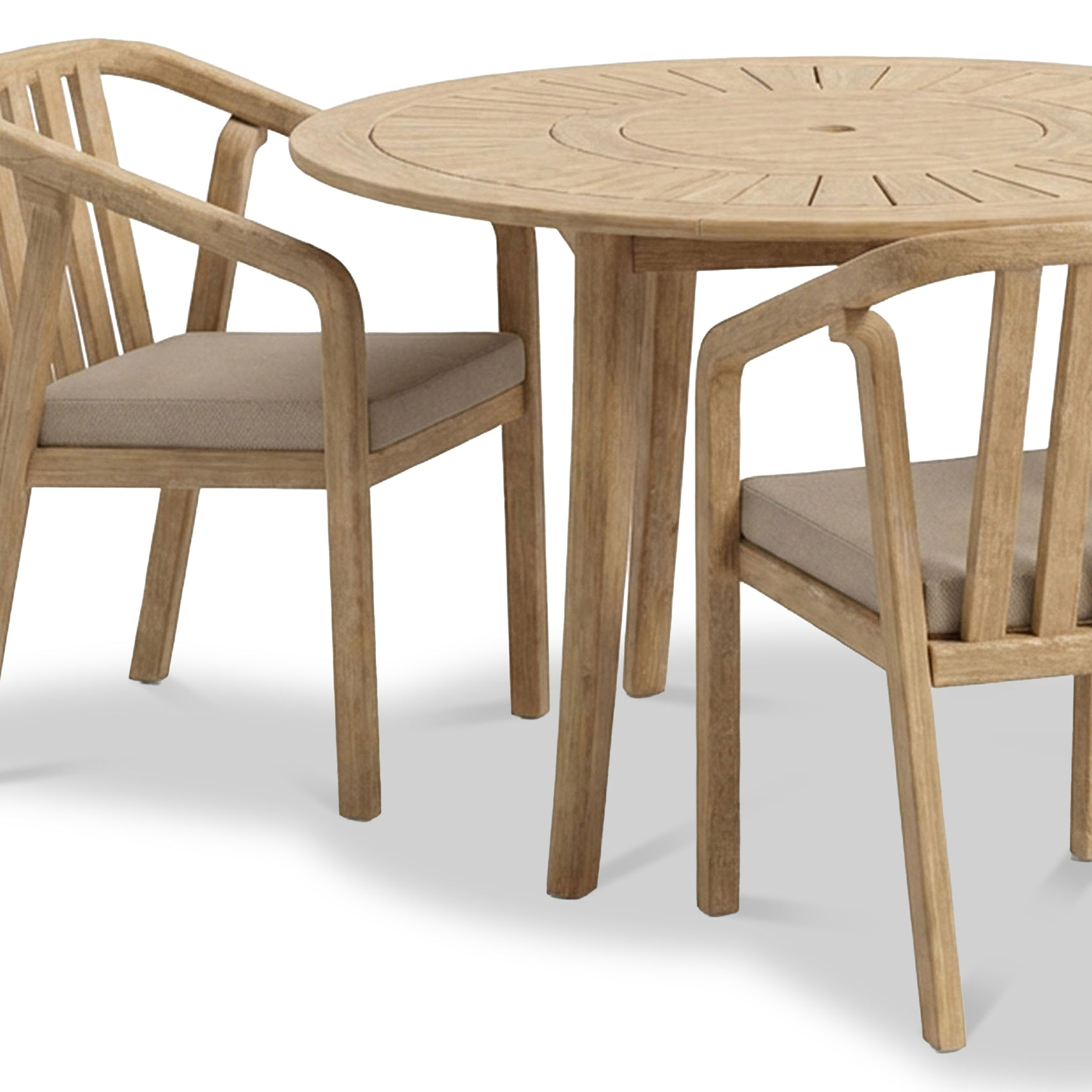 Maris 4 Seater Round Bistro Set with Raven Chairs from Roseland Furniture