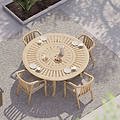 Maris 4 Seater Round Bistro Set with Raven Chairs from Roseland Furniture