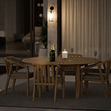Maris 4 Seater Round Bistro Set with Raven Chairs from Roseland Furniture