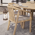 Maris 8 Seater Round Bistro Set with Riven Chairs Lazy Susan from Roseland Furniture