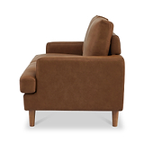 Max Brown Faux Leather 2 Seater Sofa from Roseland Furniture
