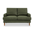 Max Moss Green Faux Leather 2 Seater Sofa from Roseland Furniture