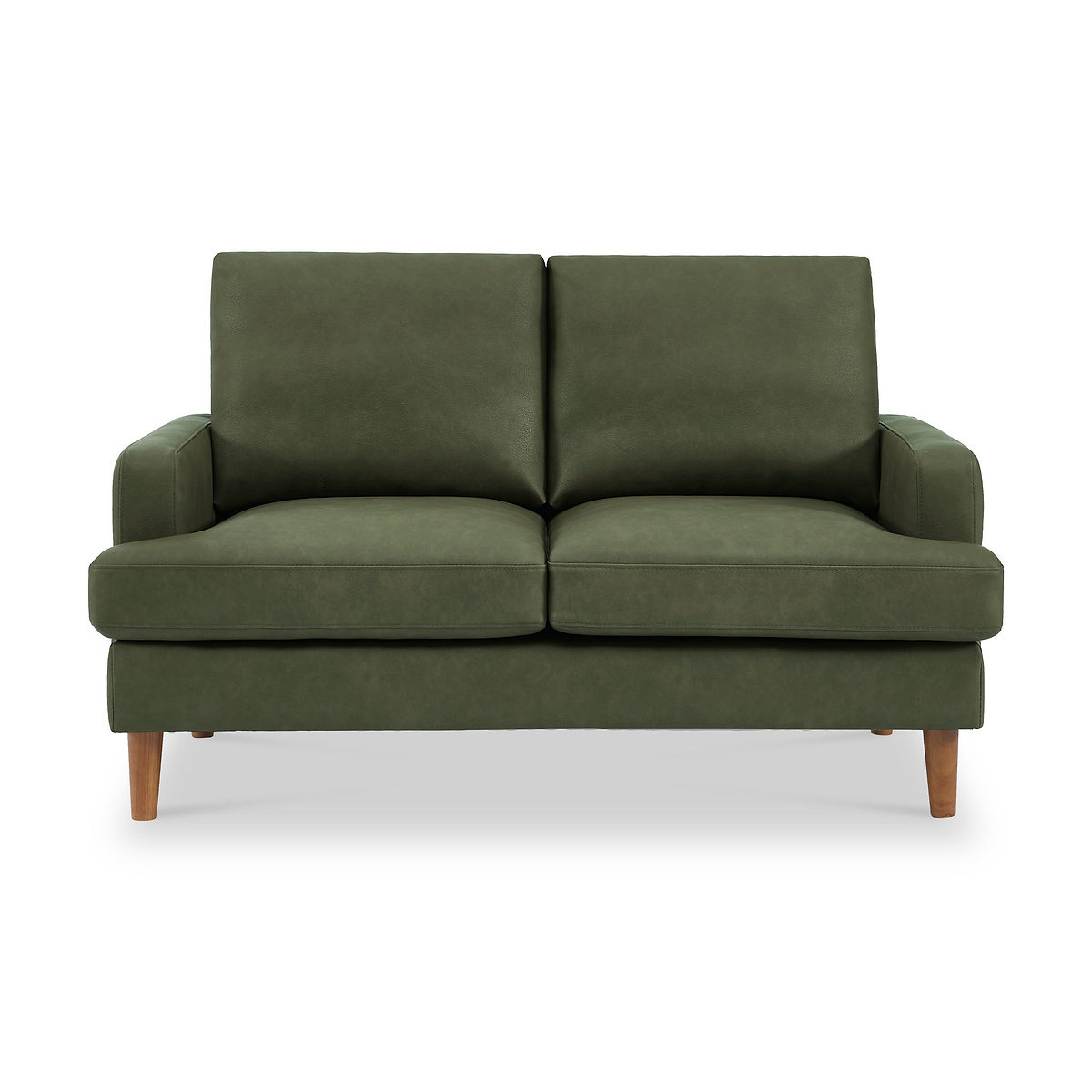 Max Moss Green Faux Leather 2 Seater Sofa from Roseland Furniture