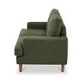 Max Moss Green Faux Leather 2 Seater Sofa from Roseland Furniture